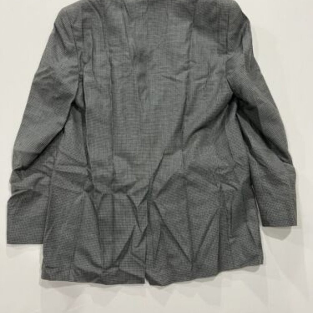 LAUREN Ralph Lauren 42XL 2 Button Silk/wool Houndstooth Blazer Sport Coat Gray - Picture 2 of 5